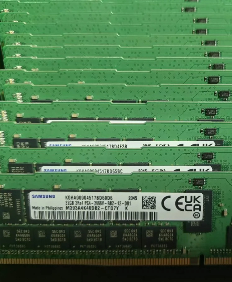 三星32G 2RX4 PC4-2666V-RDIMM ECC 服务器内存M393A4K40DB2-CTD