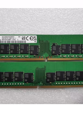 三星32G 2RX8 PC4-2666V-EE1 纯ECC UDIMM内存 M391A4G43MB1-CTDQ
