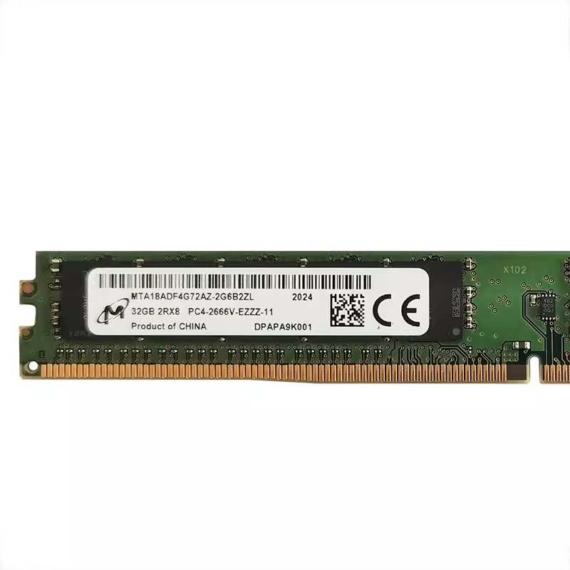 MTA18ADF4G72AZ-2G6B2镁光 32G DDR4 2666 纯ECC 服务器内存窄条