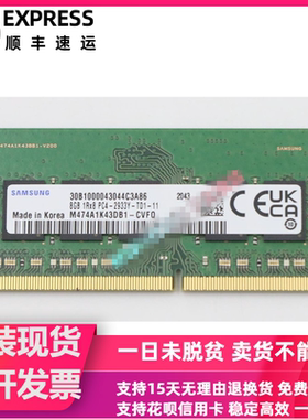 三星8G 1RX8 PC4-2933Y-T ECC SODIMM笔记本内存M474A1K43DB1-CVF