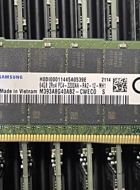DELL R440 R540 R740 XD R940 64G DDR4 3200AA RECC服务器内存条
