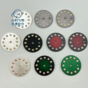 20.5mm表盘钻石刻度盘小表盘表针适合NH05A NH06A机芯