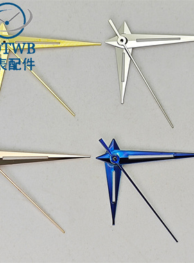 AOtwb手表表针钢蓝色/银色/金色/玫金夜光表针适合NH35 NH36机芯