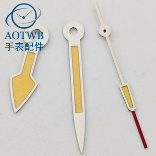 NH35手表改装表针配件银色针绿夜光适合NH35 ETA2824 miyota8215