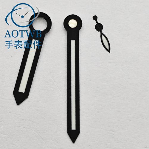 手动手表表针绿色夜光适合ETA6497 6498 海鸥ST3600 3620机芯配件
