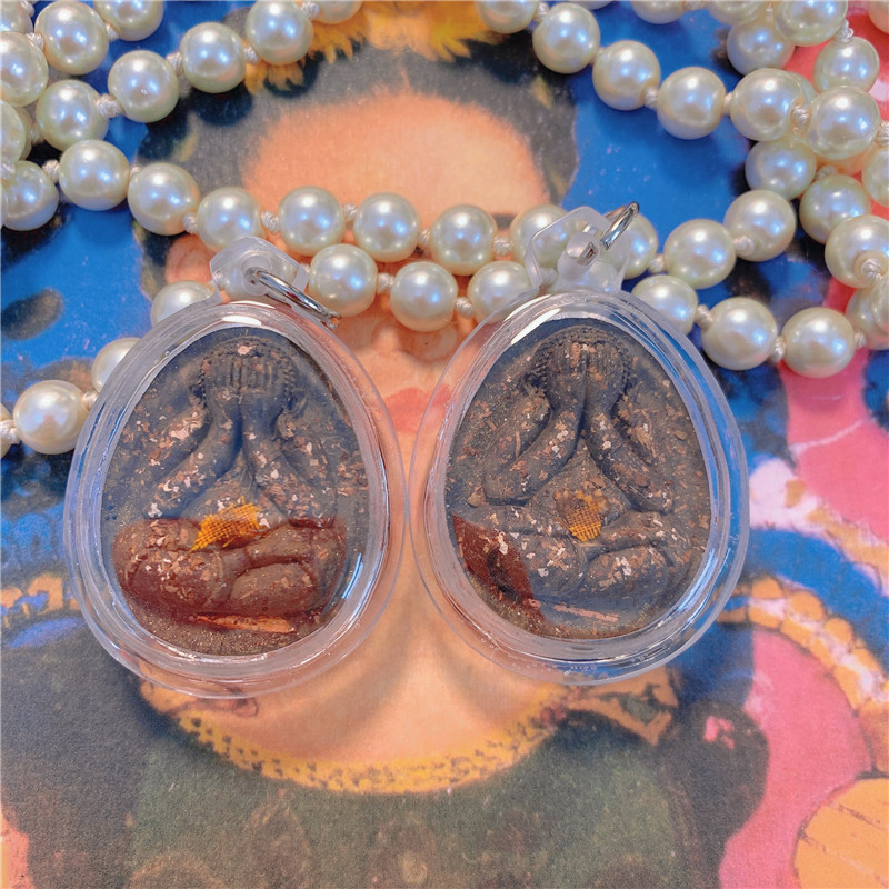 南传佛缘 泰国佛牌 龙婆萨慢  龙婆rak 藤球必达 必达佛 掩面佛