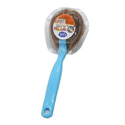 清亮塑料柄棕毛锅刷用洗锅碗去油