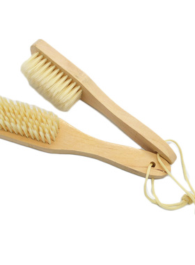 软毛洗鞋刷超软磨尖刷毛 除尘刷 皮鞋刷 木柄鞋刷 清洁刷 0737