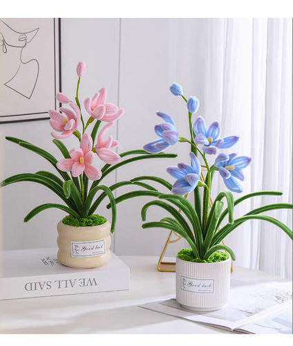 成品扭扭棒大号盆栽手工自制客厅摆件生日礼物送朋友送闺蜜送老师