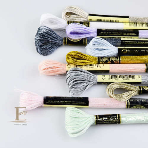 法式刺绣金属线 dmc马卡龙色金属线粉嫩 多色8米一支