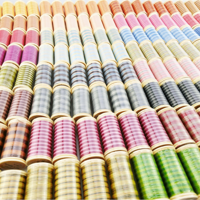 法式刺绣钉珠材料丝光渐变线sajou法国Au Chinois丝光渐变多色入