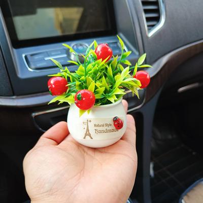 绿植汽车车载迷你小花瓶装饰摆件