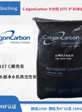 CalgonCarbon 107C 8X30卡尔冈椰壳活性炭 碘值1000净水机器滤料