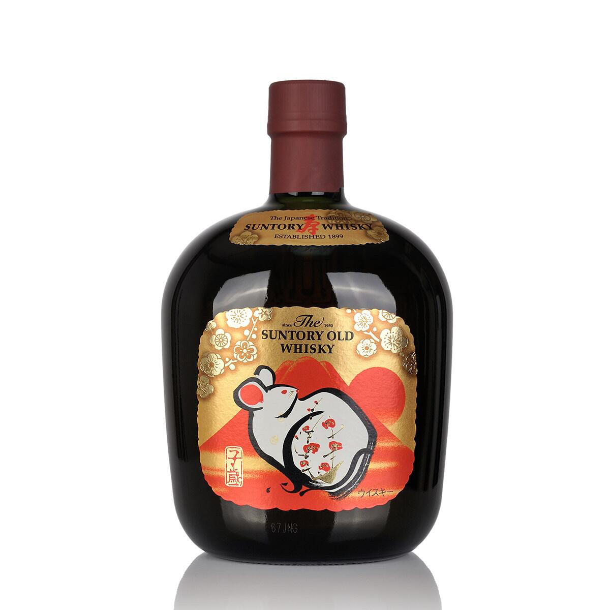日本停产威士忌 2008年鼠年限定款 700ML 40度 稀少 无盒子