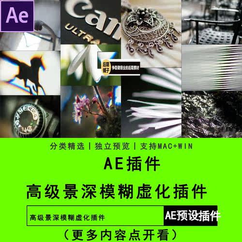 AE软件插件高级景深模糊虚化插件