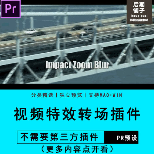PR插件视频特效转场插件Premiere预设模板短视频抖音素材