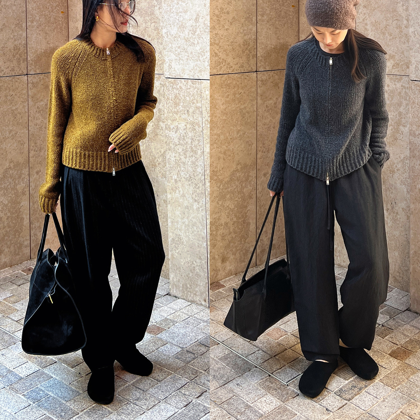 (2色)Plain Sight 意大利 Z*gna绵羊毛拉链毛衣开衫外套