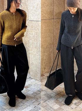 (2色)Plain Sight 意大利 Z*gna绵羊毛拉链毛衣开衫外套