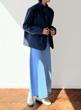 (2色）Plain Sight 羊羔毛+天日干全棉两面穿短外套