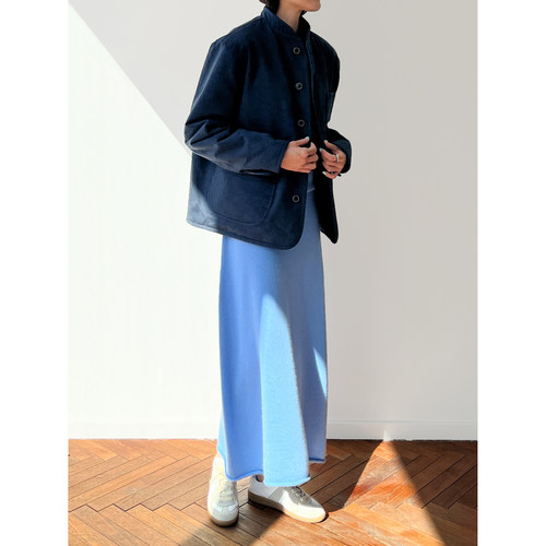 (2色）Plain Sight 羊羔毛+天日干全棉两面穿短外套