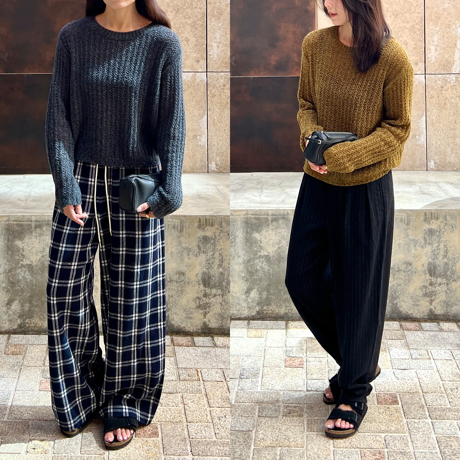 (2色)Plain Sight 意大利 Z*gna绵羊毛落肩短款毛衣