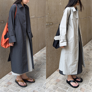 ow风廓形长风衣 日本进口 Sight 2色 Plain