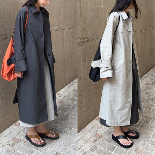 （2色) Plain Sight 日本进口 r*ow风廓形长风衣