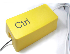 电线收纳盒超大号 拖线接线板整理盒ctrl键盘桌面集线器理线