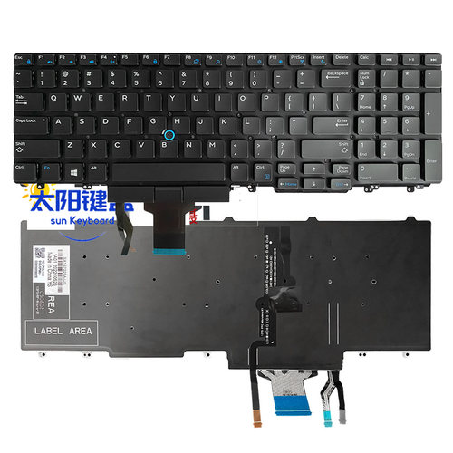 适用戴尔Precision 3530 3520 M3530 P60F 7510 7520 P53F键盘