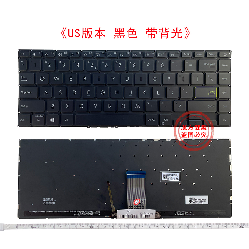 全新ASUS华硕redolbook 14S S433 X421 S4600 V4050F E410M键盘M4 电脑硬件/显示器/电脑周边 键盘 原图主图