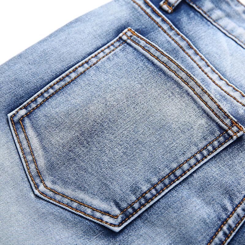 Jeans pour adolescent pieds Slim GURBAKS en coton pour Quatre saisons - Ref 1485897 Image 4