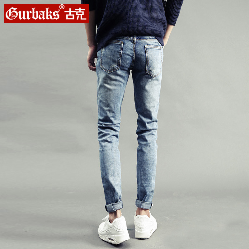 Jeans pour jeunesse pieds Slim GURBAKS en coton pour automne - Ref 1485852 Image 2