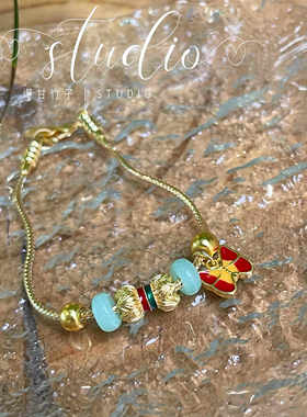 原创设计沙金轻奢手链