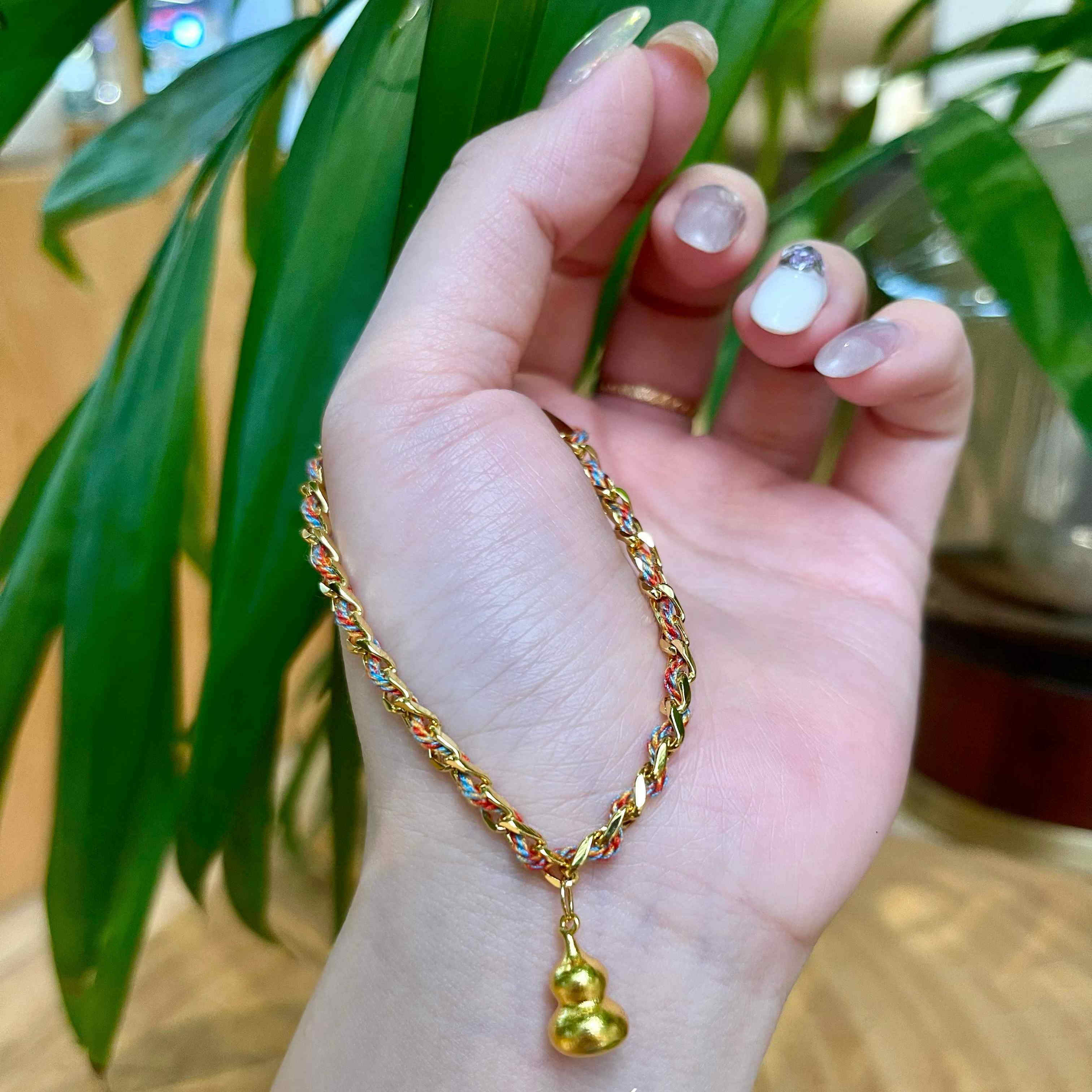 新中式国潮彩金编绳手链