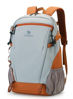 男士户外双肩包旅行包女大容量差旅登山徒步背包轻便休闲防泼水包