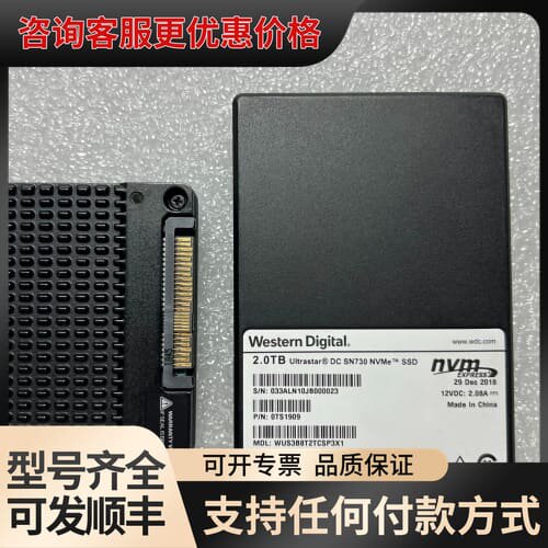 议价WD西数DC SN730 4T U.2 3.2T 2T U.可维修