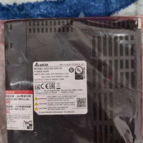 议价台达伺服驱动器ASD-B3-0421-E 400W 三相输入可维修