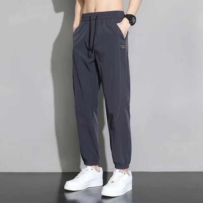 629P25裤子男夏季宽松束脚运动2024新款韩版速干九分男士休闲裤潮,男装休闲裤,星座218-1（原230）