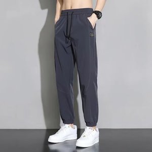 629P25裤子男夏季宽松束脚运动2024新款韩版速干九分男士休闲裤潮图片