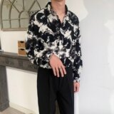 花衬衫男长袖高级感韩版潮流ins痞帅高级感小众复古衬衣C1213P40，男装衬衫，星座218-1（原230）