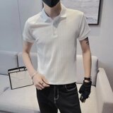 Y814P30新款标准文艺POLO衫男青春流行五分袖夏季原宿日系潮流2，男装Polo衫，星座218-1（原230）