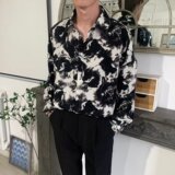 花衬衫男长袖高级感韩版潮流ins痞帅高级感小众复古衬衣C1213P40，男装衬衫，星座218-1（原230）
