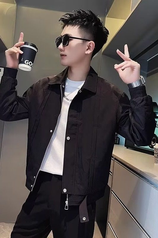 J135p55痞帅男装高级感夹克男士休闲外套潮牌春秋季2024新款秋装,男装夹克,星座218-1（原230）