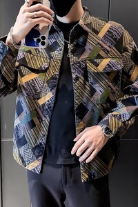 NZ85P65青春流行夹克翻领外穿百搭日系标准春秋单排扣潮潮流男原图片