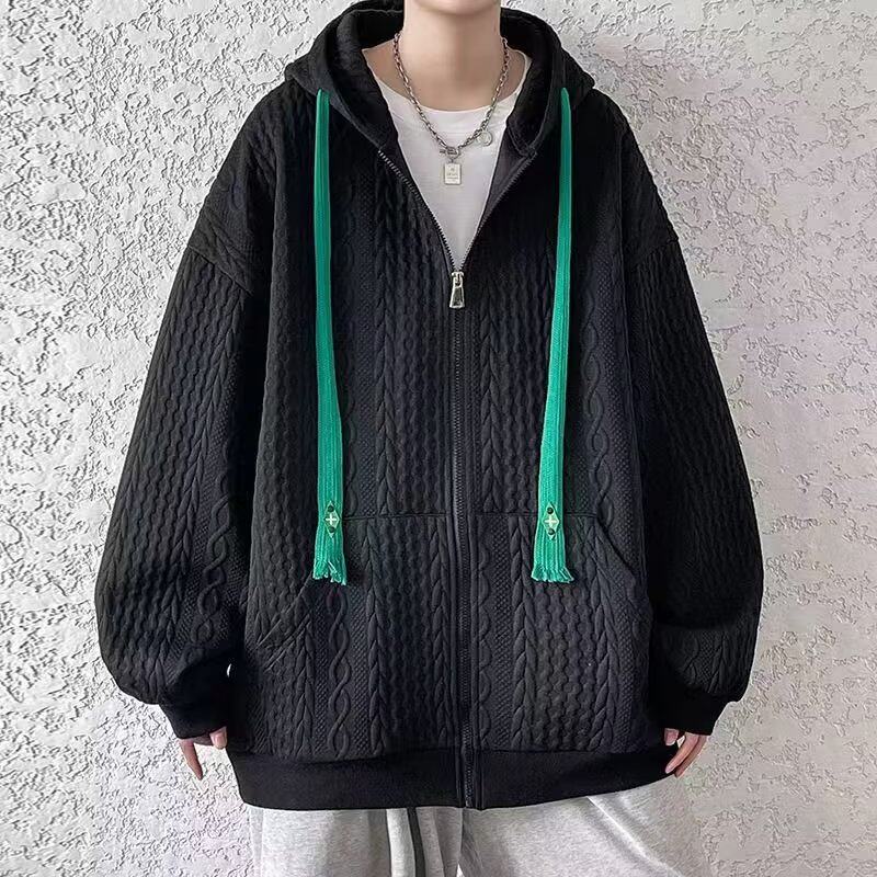 T604p38中山开衫冬天卫衣男款潮牌宽松大码上衣季加厚潮连帽外,男装夹克,星座218-1（原230）