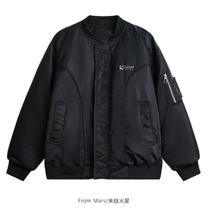 JK1121P80美式复古街头飞行员夹克棒球服男潮牌宽松小众百装外套图片
