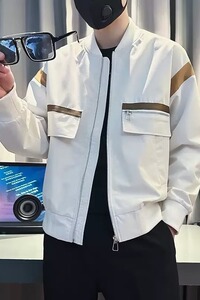 J8020P70外套男春秋新款韩版潮流社会人精神小伙帅气夹克网红百搭图片