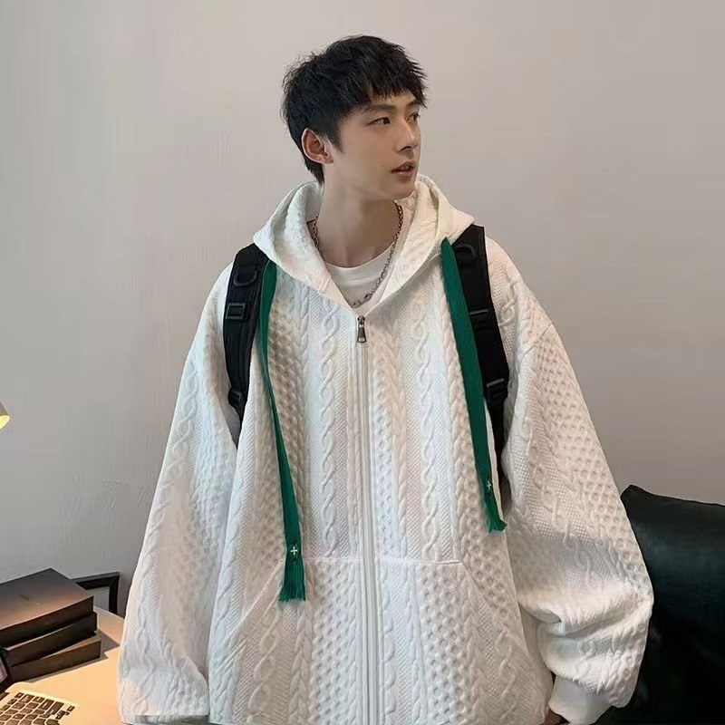 T604p38中山开衫冬天卫衣男款潮牌宽松大码上衣季加厚潮连帽外,男装夹克,星座218-1（原230）