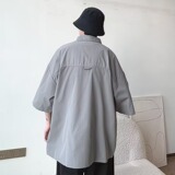 日系条纹短袖衬衫男夏季cityboy休闲百搭翻领衬衣外套潮CS2203P40，男装衬衫，星座218-1（原230）