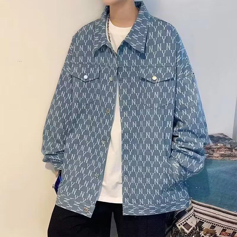 839P46春秋外套韩版潮流满印休闲夹克痞帅男上衣服宽松潮牌褂子,男装夹克,星座218-1（原230）